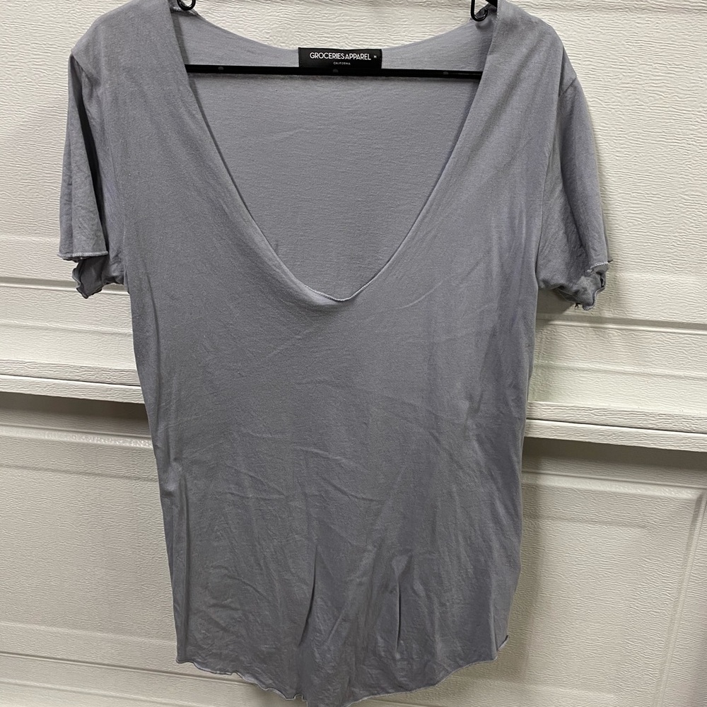 Grey v neck